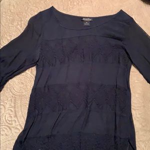 Shear 3/4 sleeve dress shirt